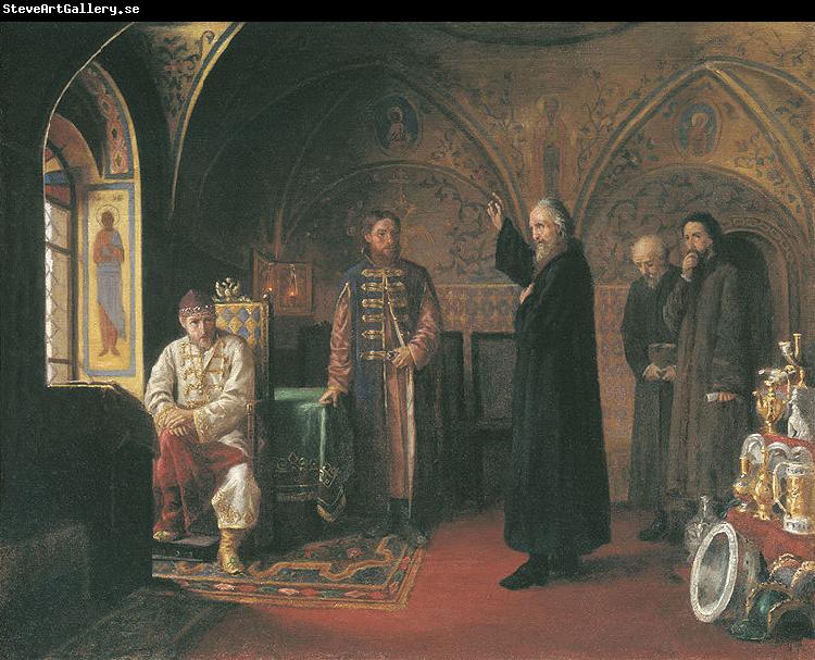 unknow artist Metropolitan Philip and Ivan the Terrible